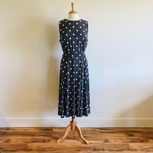 Gray Polka Dot Ralph Lauren Dress (Size 18)